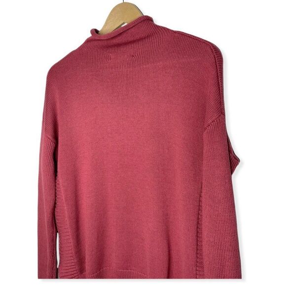 TAHARI Mock Neck Contrast Knit Sweater  - Picture 9 of 9